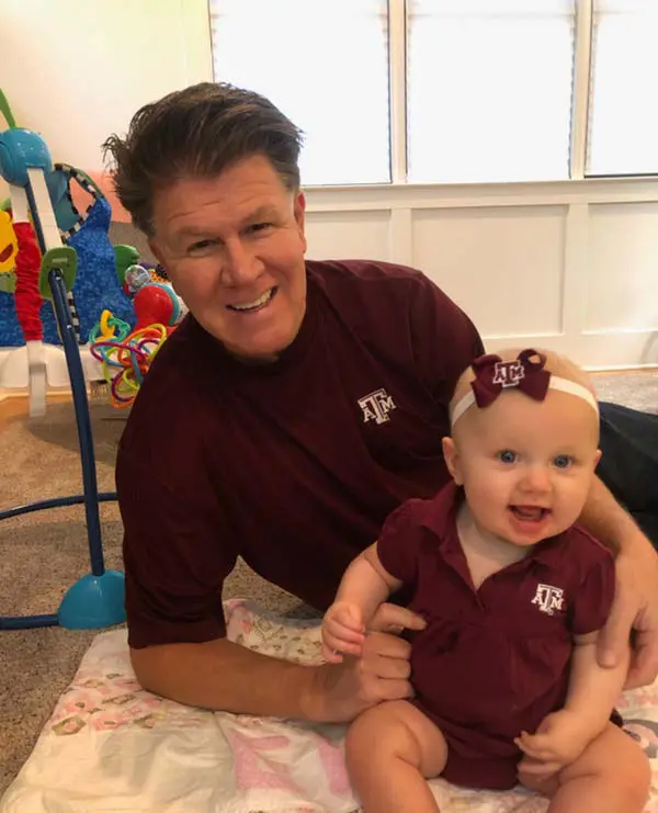 A man holding a baby